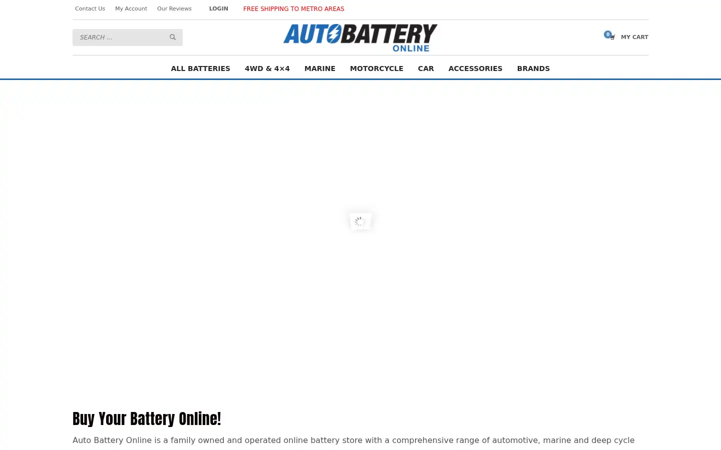 Screenshot of autobatteryonline.com.au