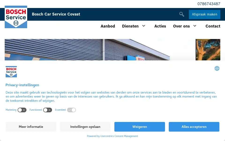 Screenshot of autobedrijf-covast.nl