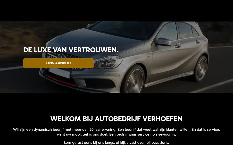 Screenshot of autobedrijfverhoefen.nl