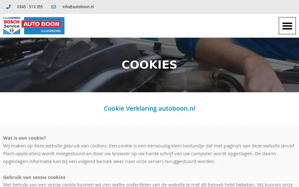 Screenshot of autoboon.nl