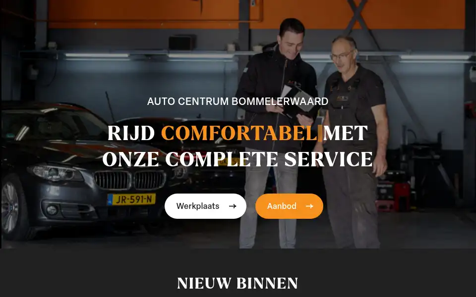 Screenshot of autocentrumbommelerwaard.nl
