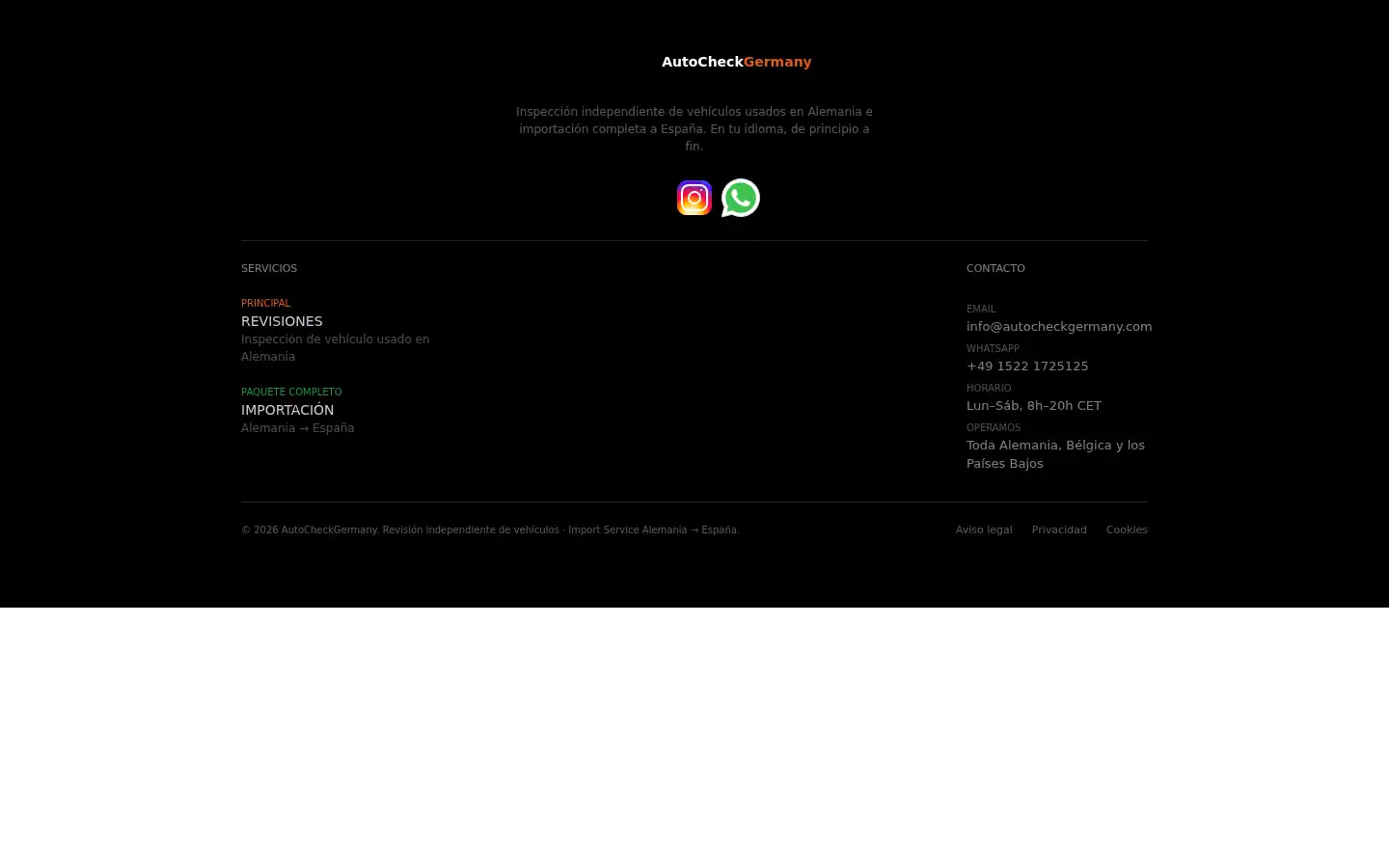 Screenshot of autocheckgermany.com