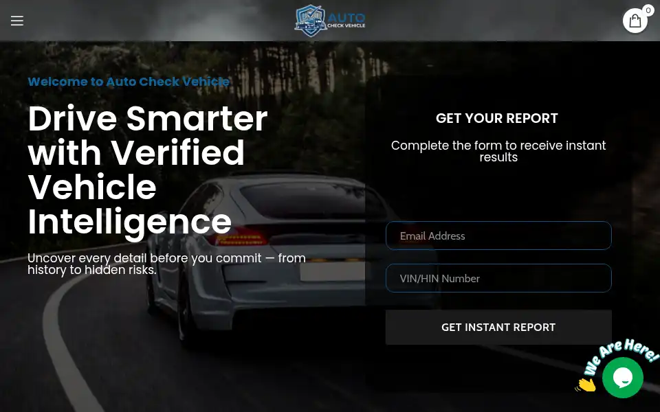 Screenshot of autocheckvehicle.com
