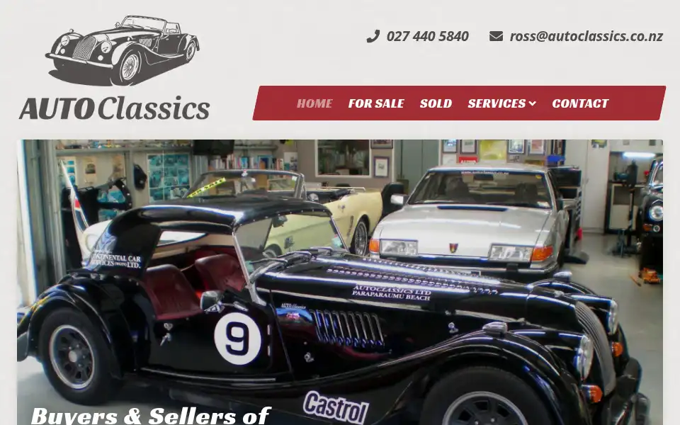 Screenshot of autoclassics.co.nz