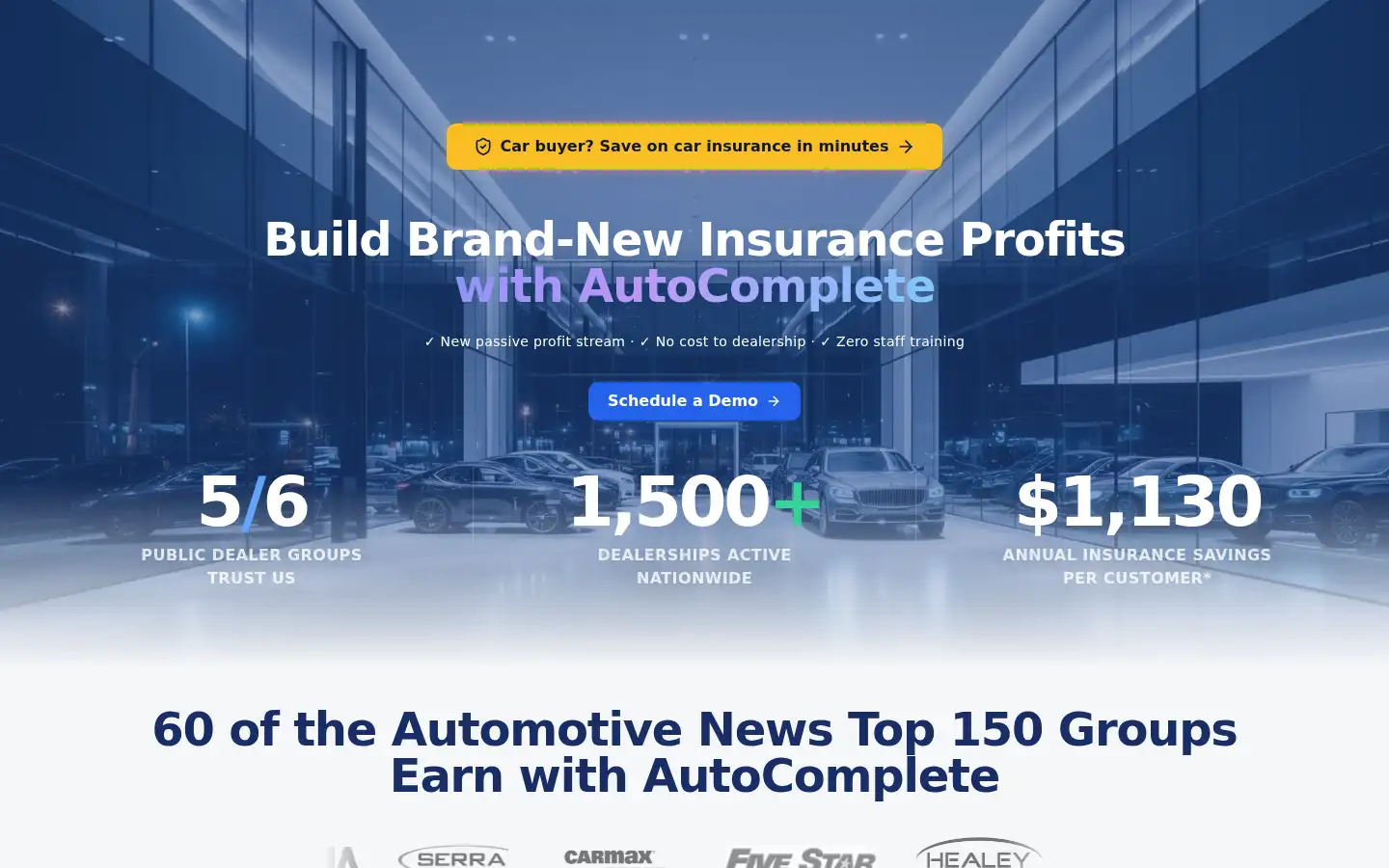 Screenshot of autocomplete.io