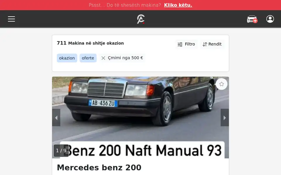 Screenshot of autoconnect.al