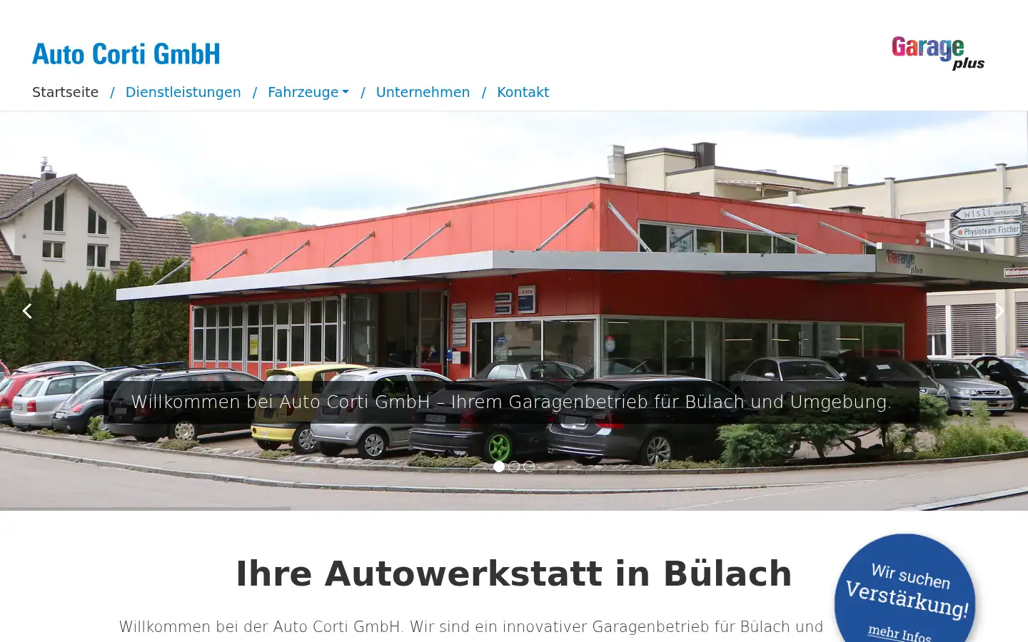 Screenshot of autocorti.ch