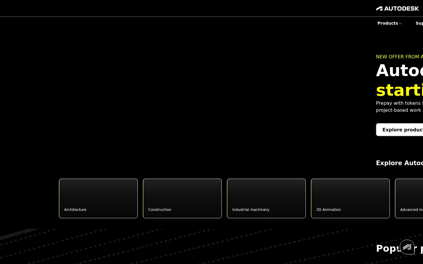 Screenshot of autodesk.com