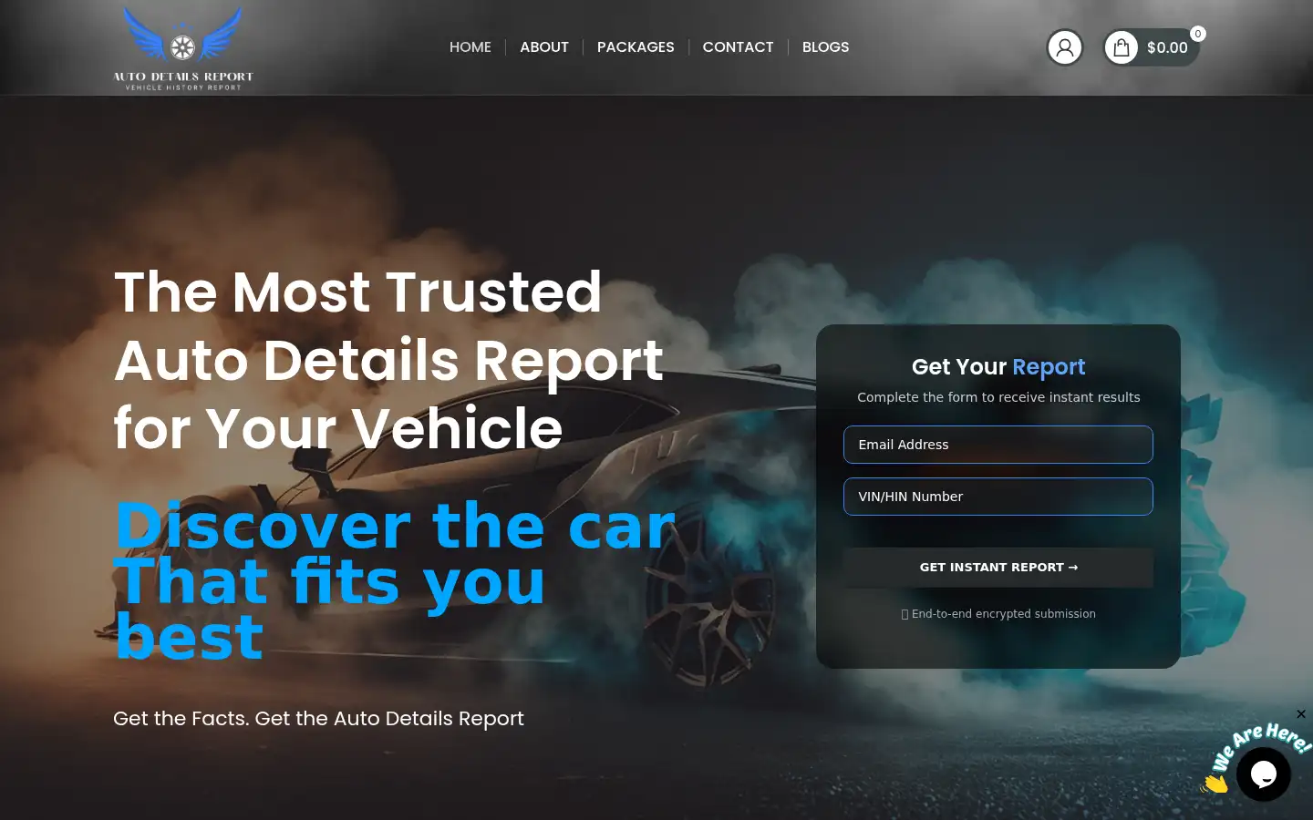 Screenshot of autodetailreport.com