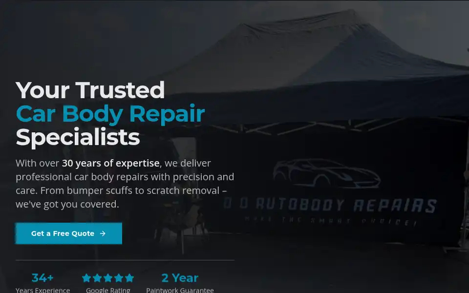 Screenshot of autodorepairs.com