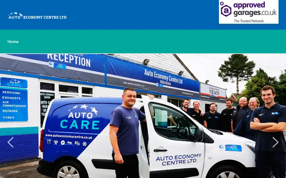 Screenshot of autoeconomycentre.co.uk