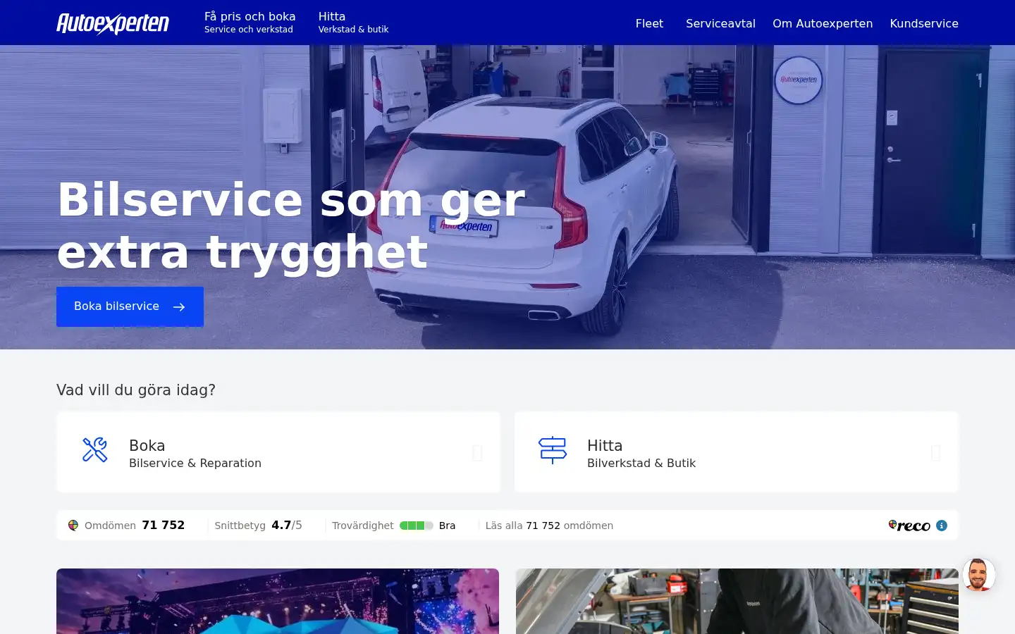 Screenshot of autoexperten.se