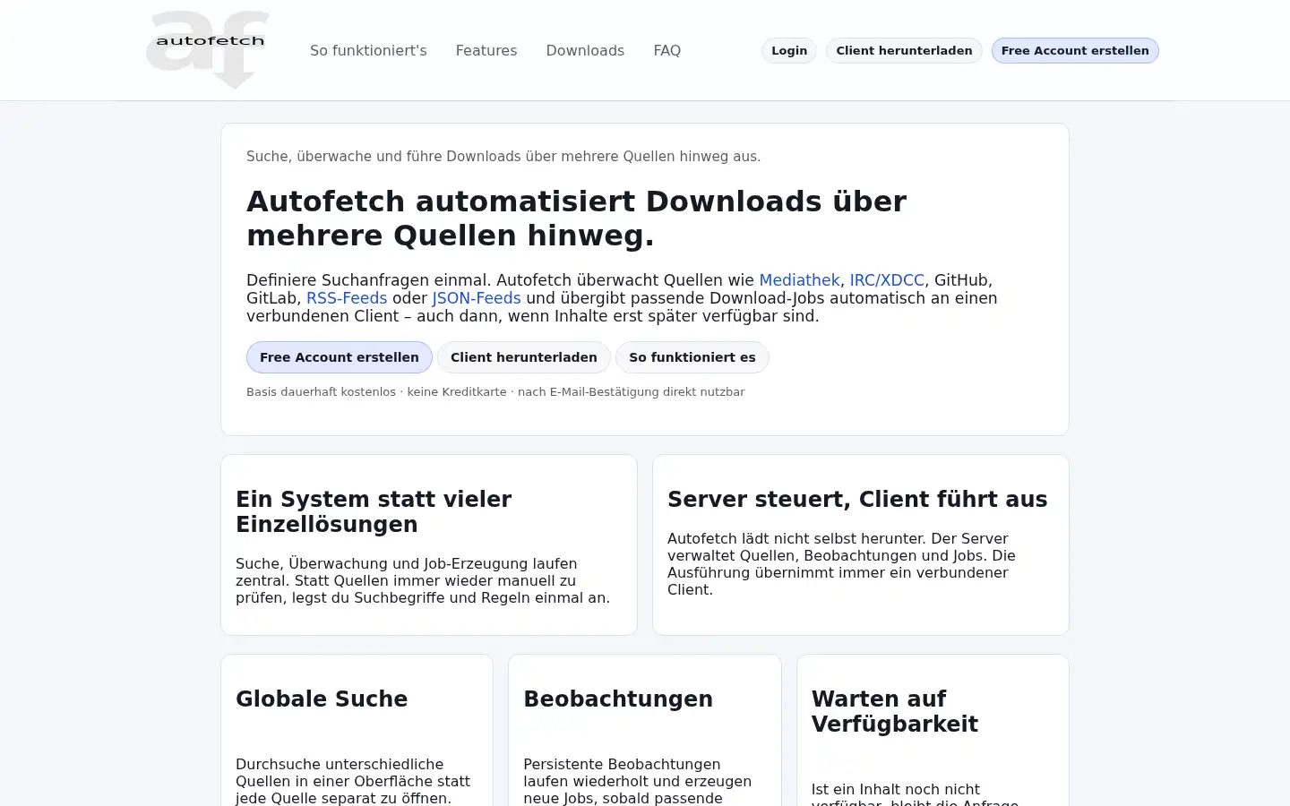 Screenshot of autofetch.de