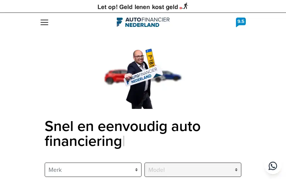 Screenshot of autofinancier.nl