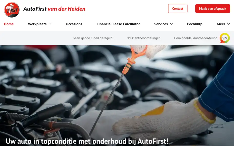 Screenshot of autofirst-vanderheiden.nl