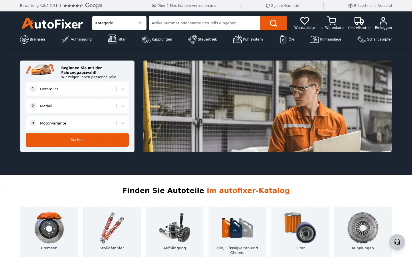 Screenshot of autofixer.de