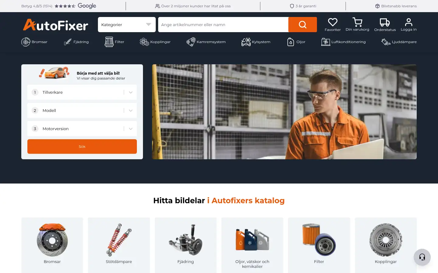Screenshot of autofixer.se