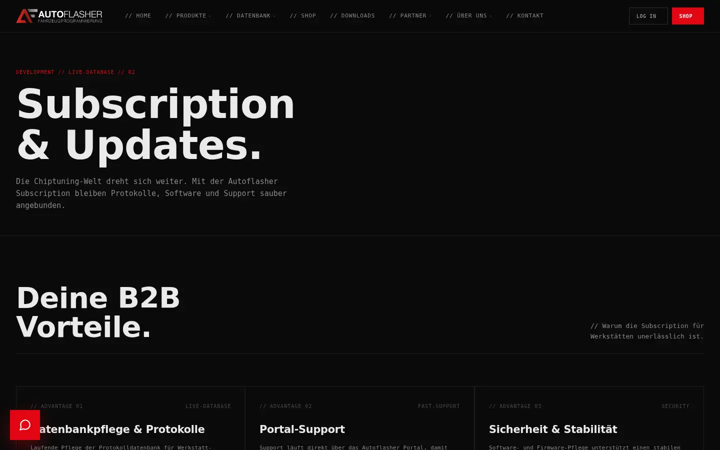 Screenshot of autoflasher.de