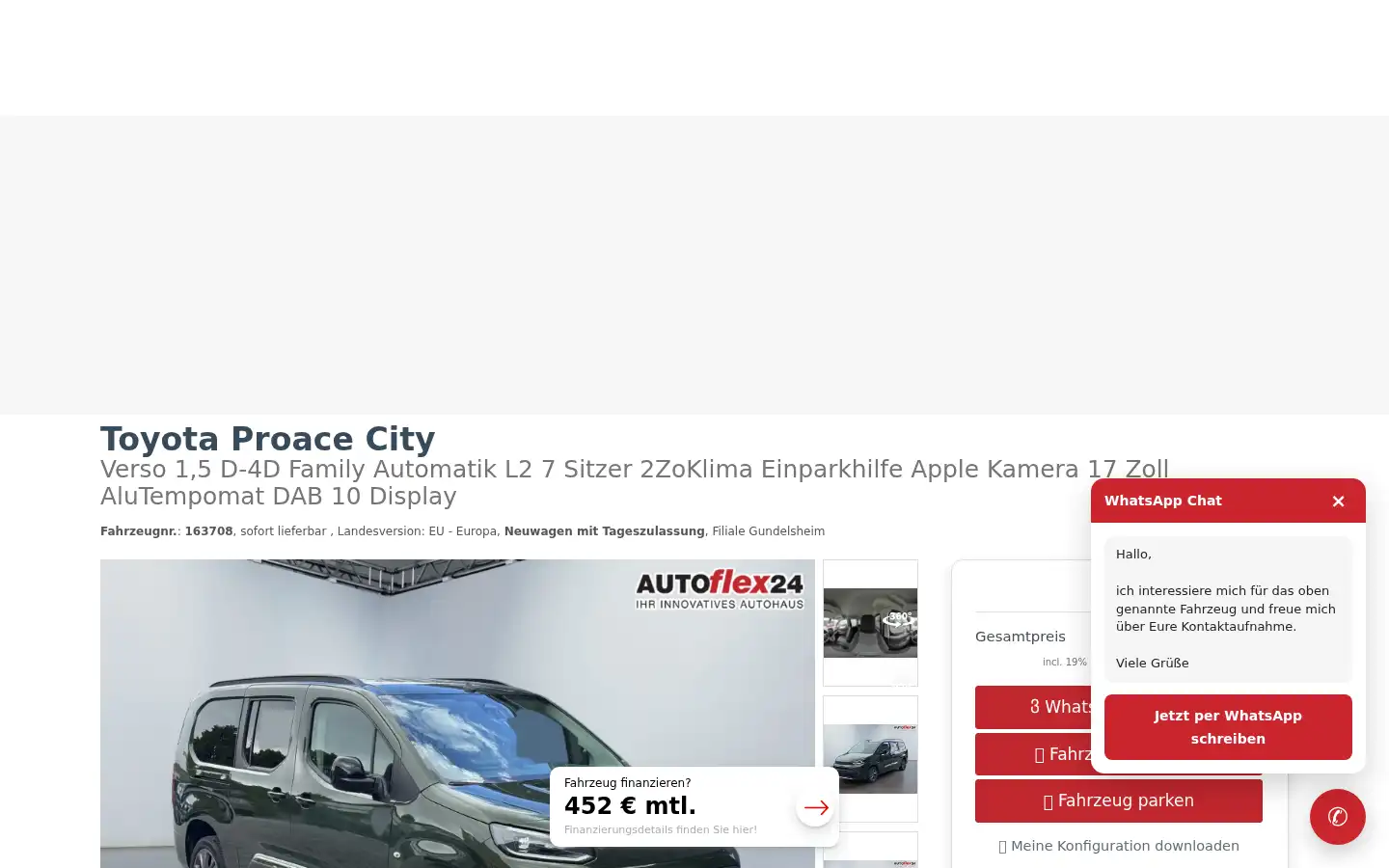 Screenshot of autoflex24.de