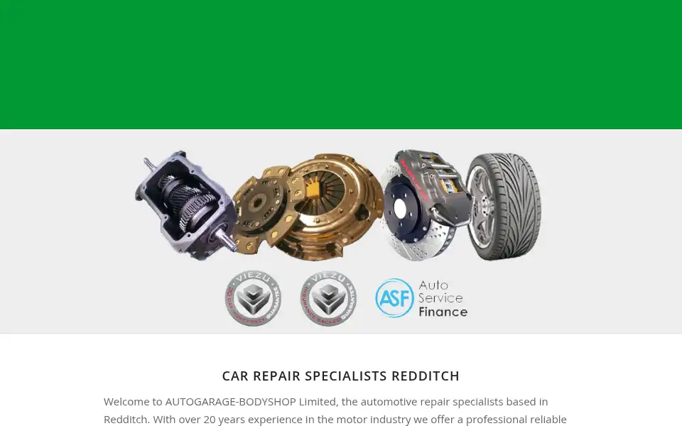Screenshot of autogarageredditch.co.uk