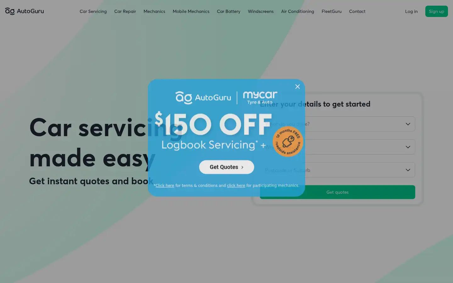 Screenshot of autoguru.com.au