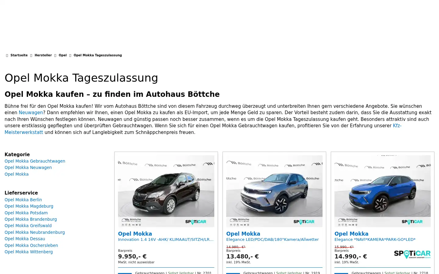 Screenshot of autohaus-boettche.de