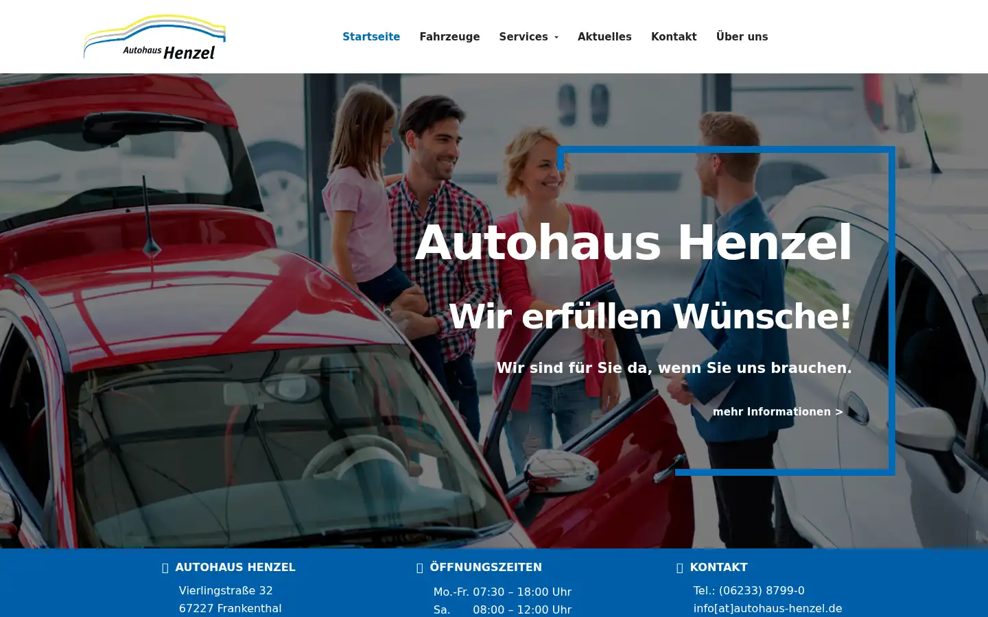 Screenshot of autohaus-henzel.de