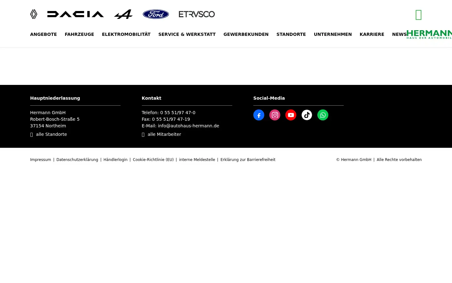 Screenshot of autohaus-hermann.de