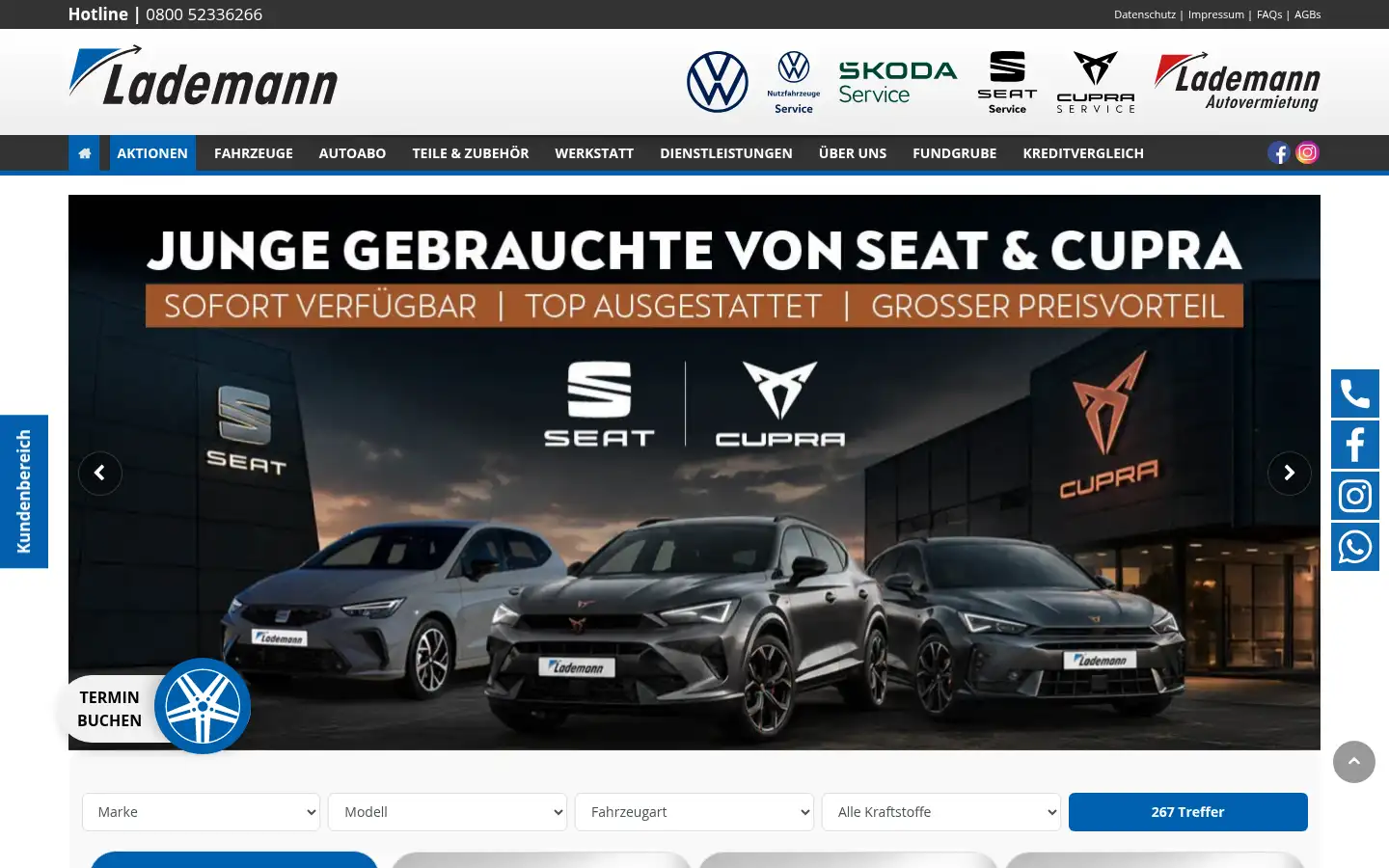 Screenshot of autohaus-lademann.de