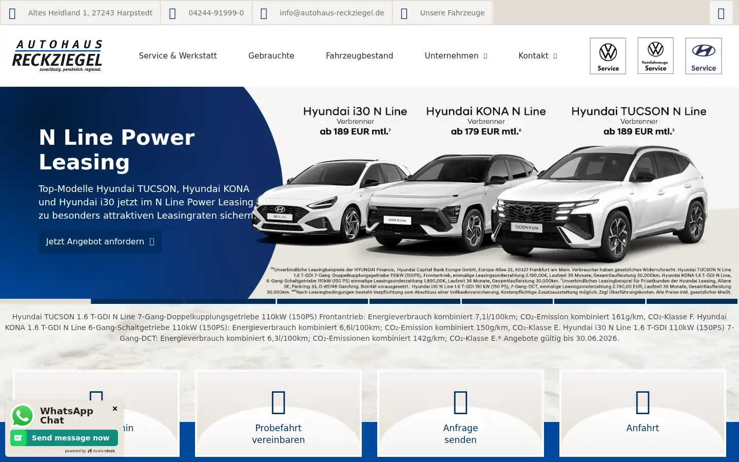 Screenshot of autohaus-reckziegel.de