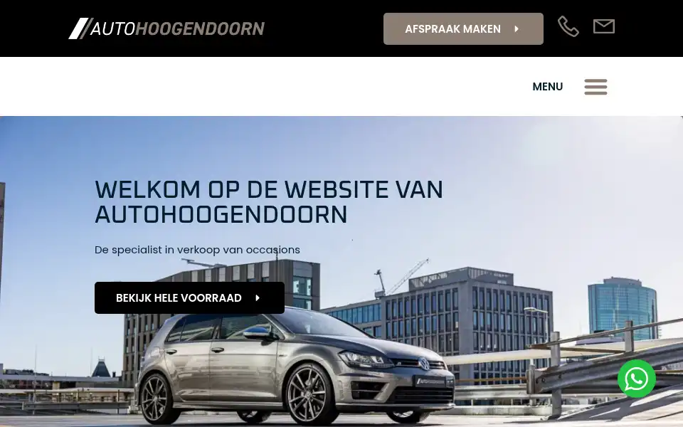 Screenshot of autohoogendoorn.nl
