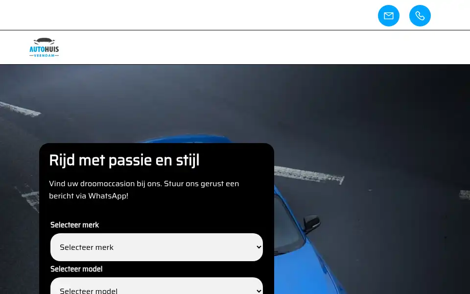 Screenshot of autohuisveendam.nl