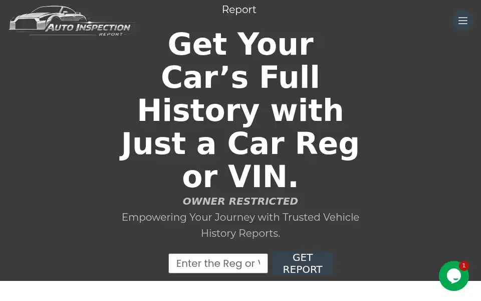 Screenshot of autoinspectionreport.co.uk