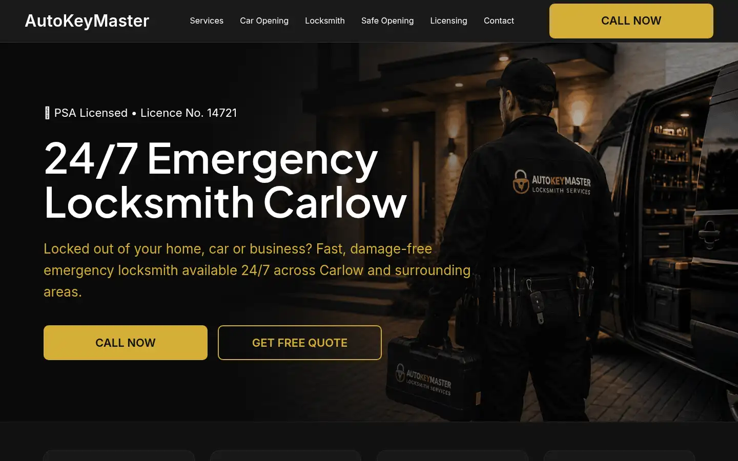 Screenshot of autokeymaster.ie