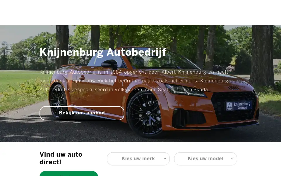 Screenshot of autoknijn.nl