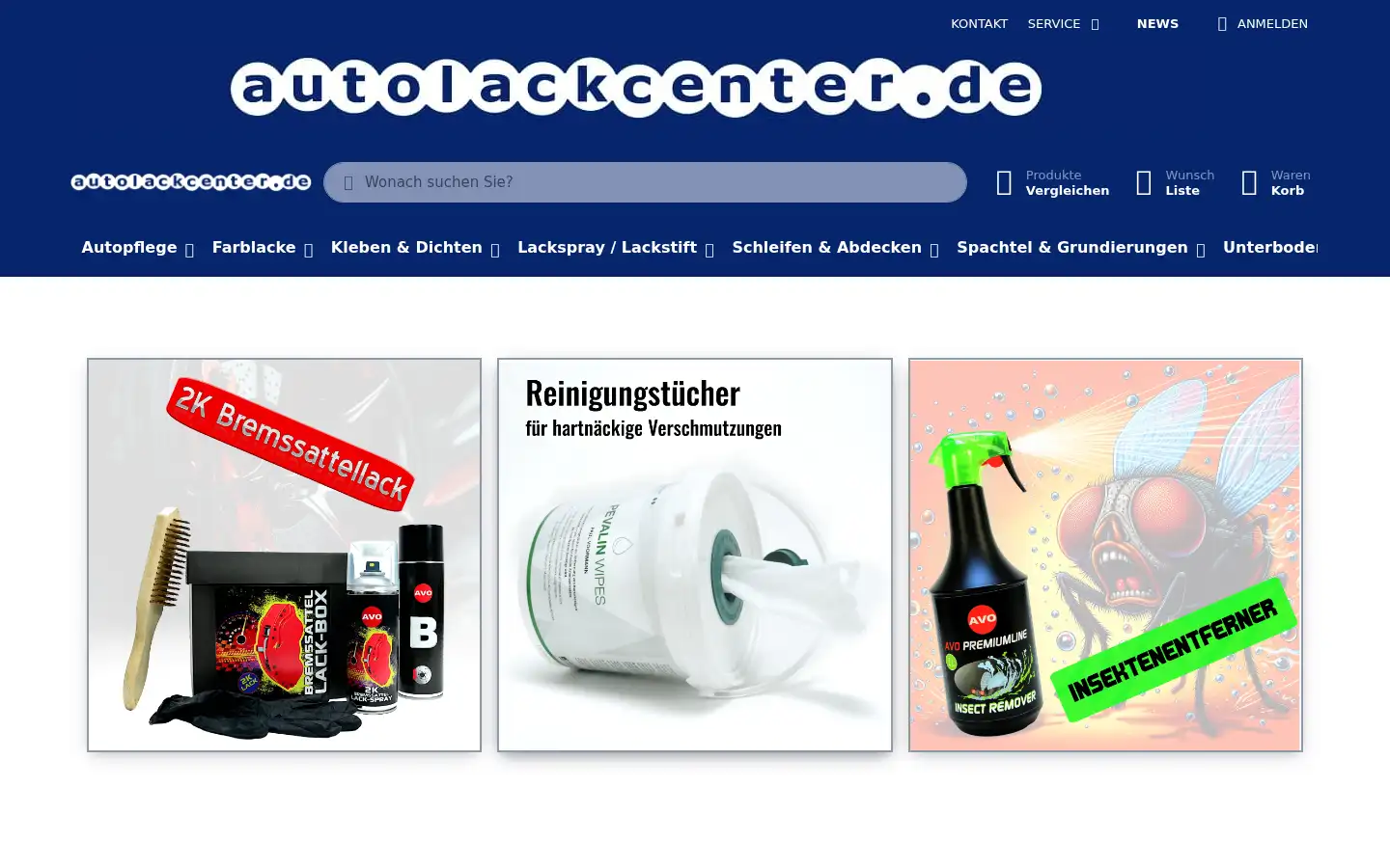 Screenshot of autolackcenter.de