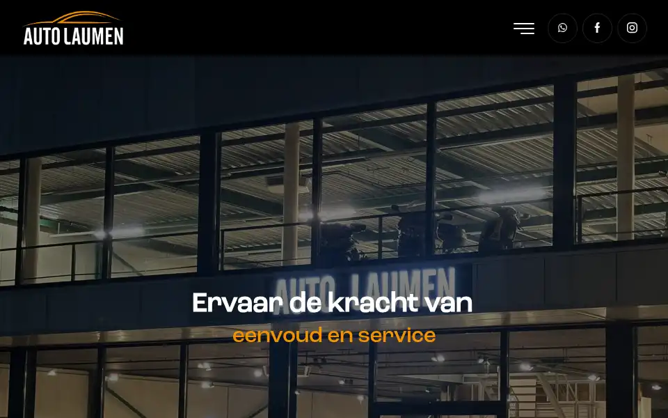 Screenshot of autolaumen.nl