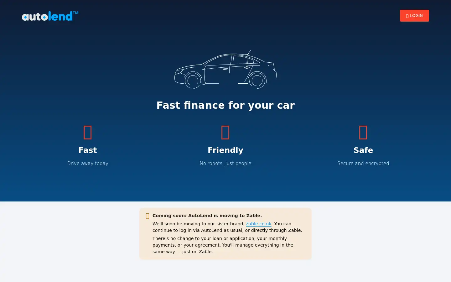 Screenshot of autolend.co.uk