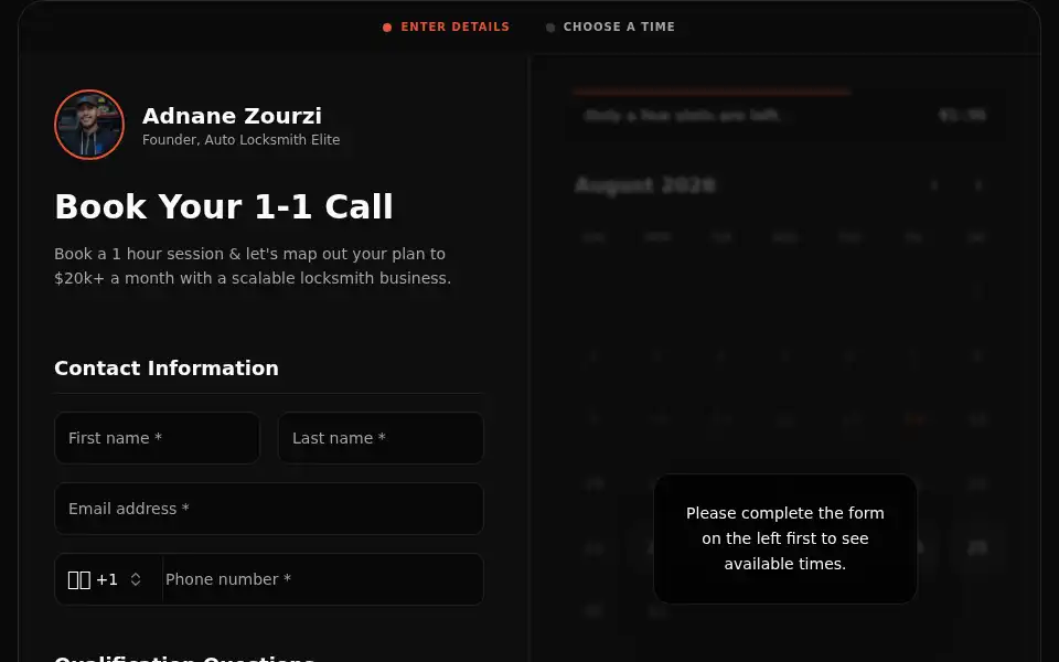 Screenshot of autolocksmithelite.com