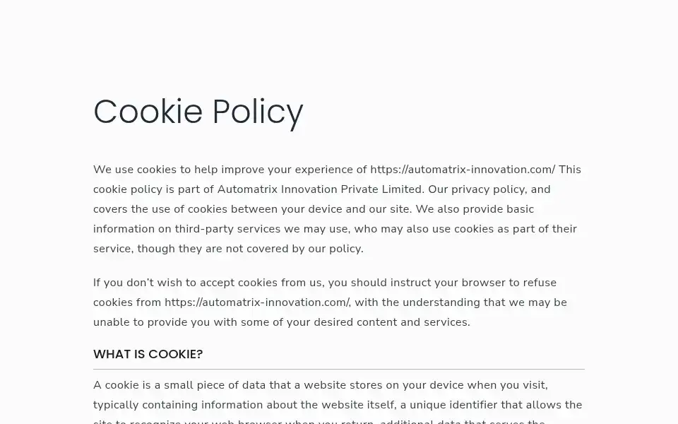 Screenshot of automatrix-innovation.com
