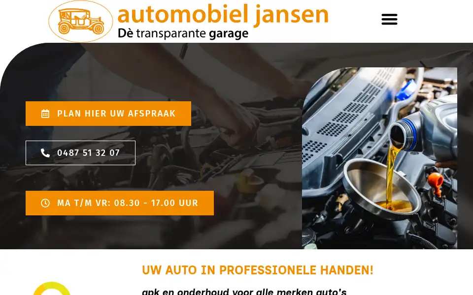 Screenshot of automobieljansen.nl