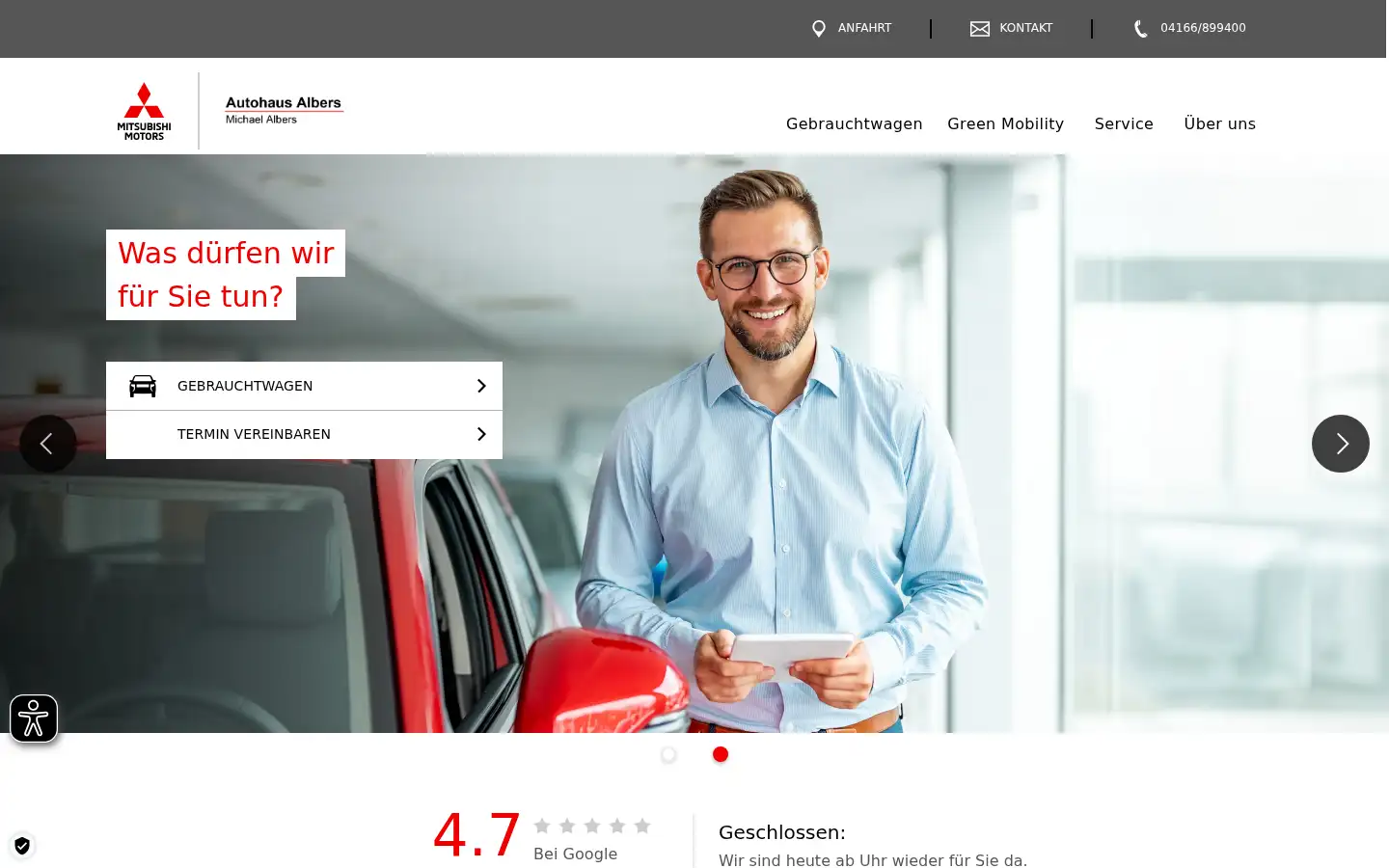 Screenshot of automobile-albers.de