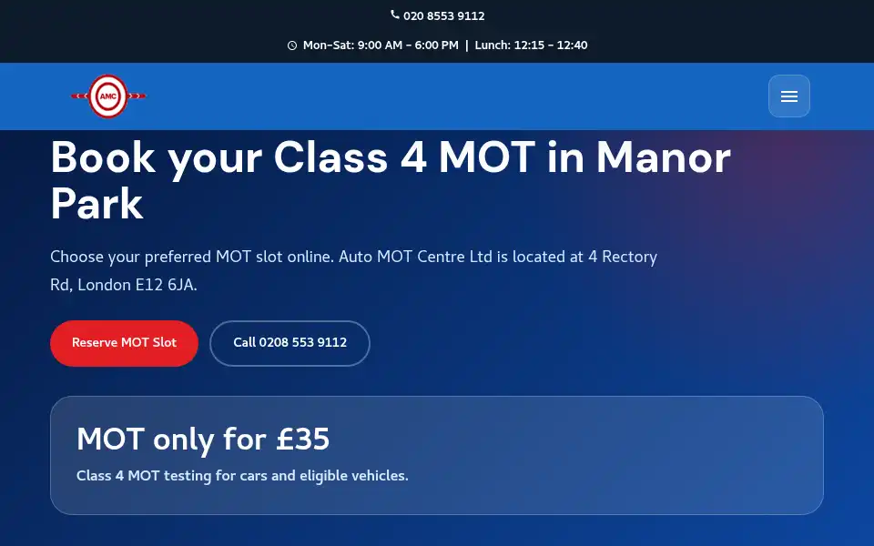 Screenshot of automotcentre.com