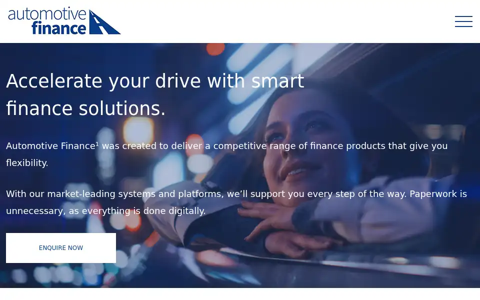 Screenshot of automotive-finance.com.au