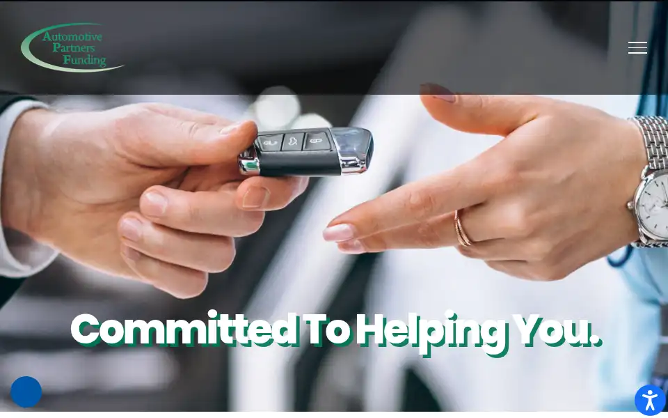 Screenshot of automotivepartnersfunding.com