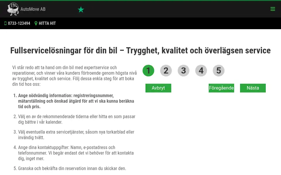 Screenshot of automove.se