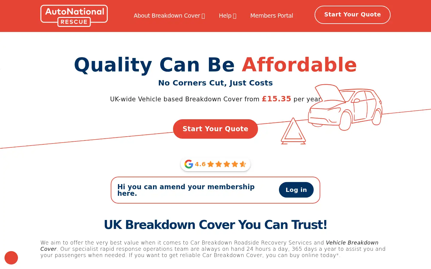 Screenshot of autonational.co.uk