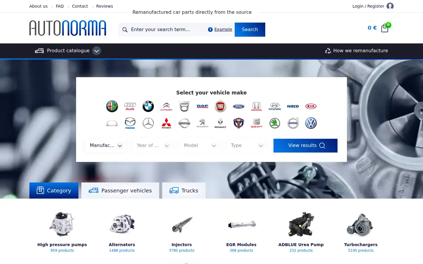 Screenshot of autonorma.co.uk