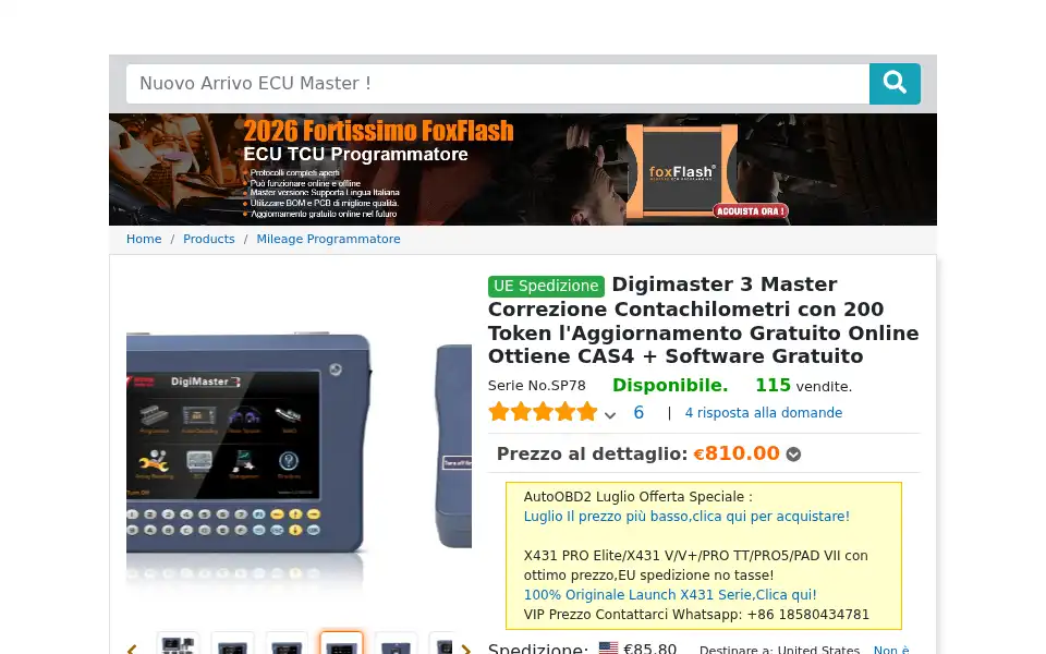 Screenshot of autoobd2.it