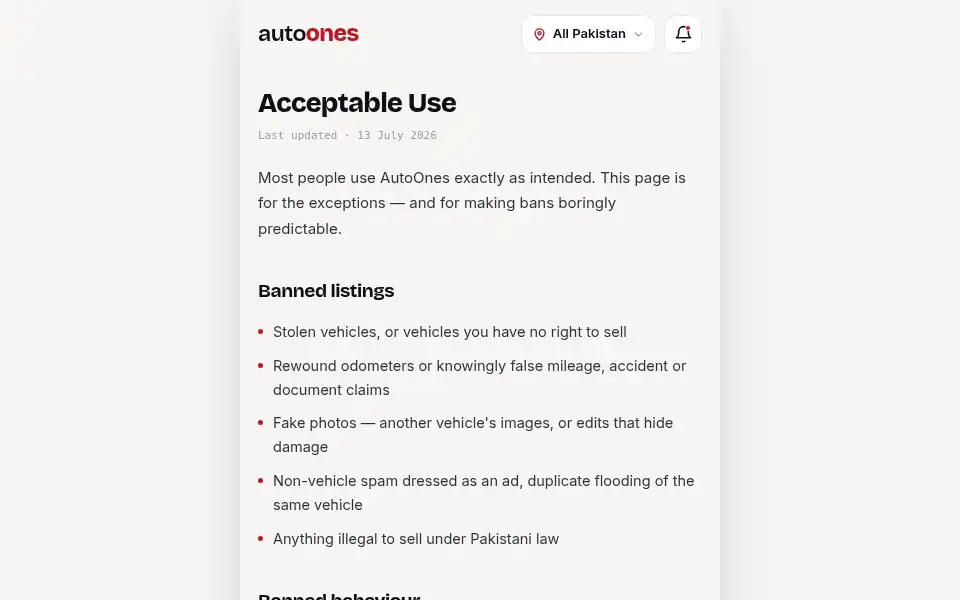 Screenshot of autoones.com